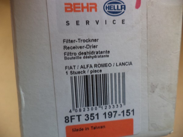 n°he579 filtre deshydrateur alfa 145 146 gtv 156 supra legend 8ft351197151 hella neuf DPA86