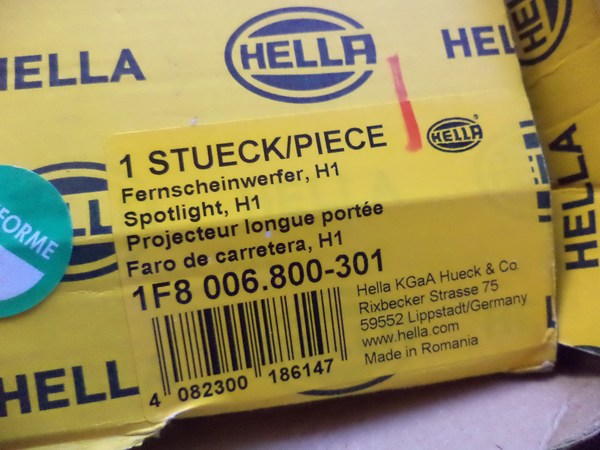 n°he585 phare longue portée rallye 3000 hella 1f8006800301 neuf DPA86