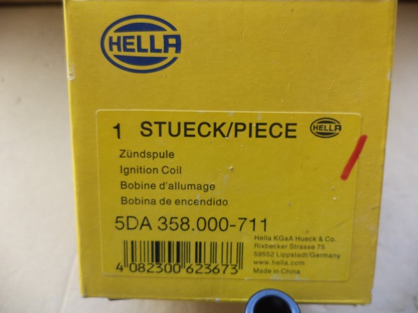 n°he588 bobine allumage VW polo lupo caddy sharan 5da358000711 hella neuve DPA86