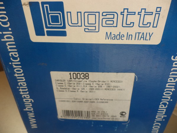 n°bg2 pompe eau mercedes essence ML SL G SLK CLK S R PA10038 bugatti neuve DPA86