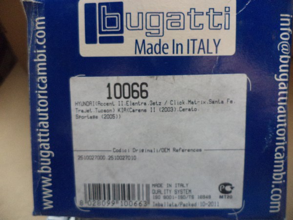n°bg47 pompe eau hyundai trajet santa fe tucson 2.0 CRDI bugatti neuve PA10066 DPA86