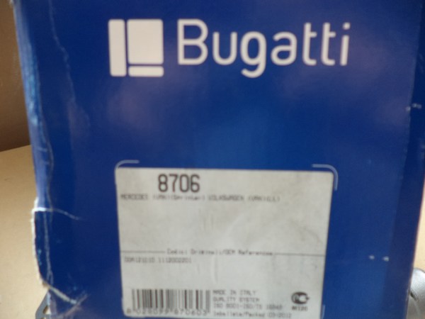 n°bg6 pompe eau VW LT mercedes sprinter PA8706 bugatti neuve DPA86