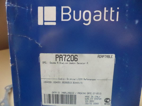 n°bg7 pompe eau OPEL senator omega essence bugatti neuve pa7206 DPA86
