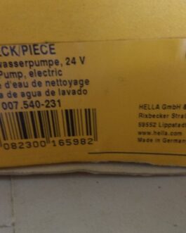 n°he658 pompe lave glace 24V man scania iveco volvo 8tw007540231 hella neuve n°he658 pompe lave glace 24V man scania iveco volvo 8tw007540231 hella neuve DPA86