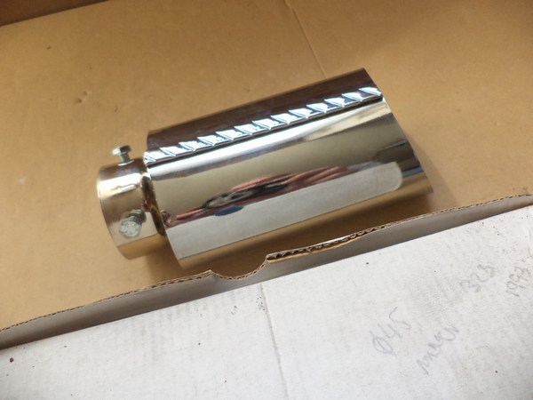n°L168 embout echappement chrome mazda 323 1993 BS50v4260f neuf DPA86