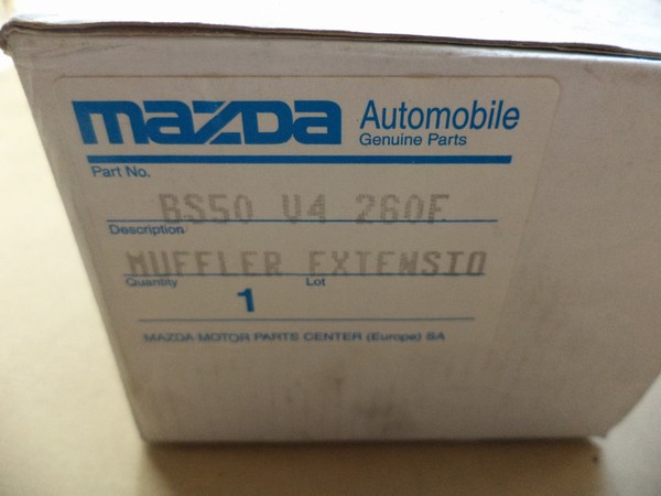 n°L168 embout echappement chrome mazda 323 1993 BS50v4260f neuf DPA86