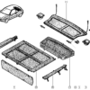 n°277b lot 2 Cordons plage arriere renault clio 1 7700808830 neuf DPA86