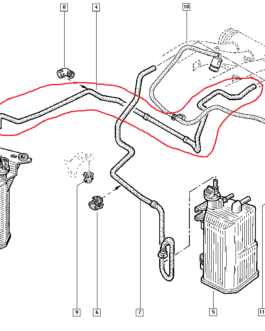 n°432 durite antipolution renault clio 2 twingo 7700114890 neuve authentique DPA86
