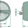 n°he682 feu et clignotant tracteur remorque hella 80 mm 2be003018011 3236 neuf DPA86