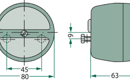 n°he682 feu et clignotant tracteur remorque hella 80 mm 2be003018011 3236 neuf DPA86