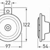 n°he675 klaxon 24V poids lourd tracteur 3ba003768441 hella neuf DPA86