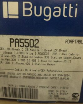 n°bg86 pompe eau citroen xantia zx bx c15 c25 visa PA5502 bugatti neuve DPA86