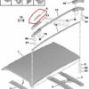 n°vch14 enjoliveurs barre toit gauche citroen c4 picasso 8361c6 neuf DPA86