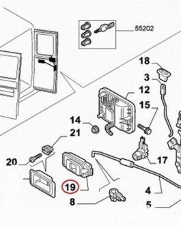 n°vch17 poignée porte droit citroen jumper 911752 neuve DPA86