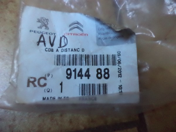 n°vch25 poignée porte droit citroen c3 c3 pluriel 914488 neuve DPA86