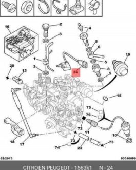 n°vch15 contacteur EGR injection lucas citroen 1.9D moteur DW8 neuf 1563K1 DPA86