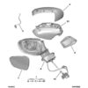 n°vch22 embasse retroviseur gauche chromé citroen DS3 8152k0 neuve 232636131 DPA86