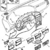 n°vch28 vide poche tableau bord citroen xsara 2 821151 neuf DPA86