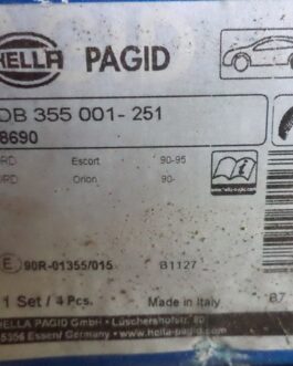 n°he685 jeux machoires frein ford escort mk5 mk6 hella 8db355001251 neuve DPA86
