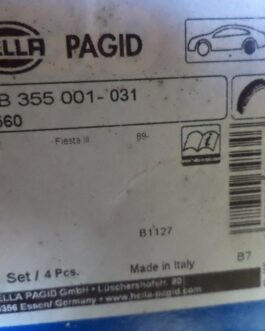 n°he686 jeux machoires frein ford fiesta MK3 hella 8db355001031 neuve DPA86