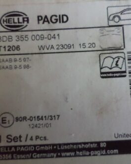 n°he698 jeu plaquette SAAB 9.5 8db355009041 hella neuve DPA86