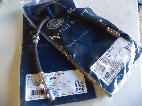 n°he711 2 x flexible frein SAAB 9.3 2002 / 2015 8ah355465981 hella neuf DPA86