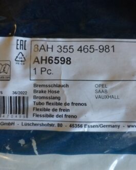 n°he711 2 x flexible frein SAAB 9.3 2002 / 2015 8ah355465981 hella neuf DPA86