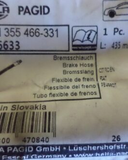 n°he716 2 x flexible frein citroen c25 fiat ducato peugeot J5 8ah355466331 hella neuf DPA86