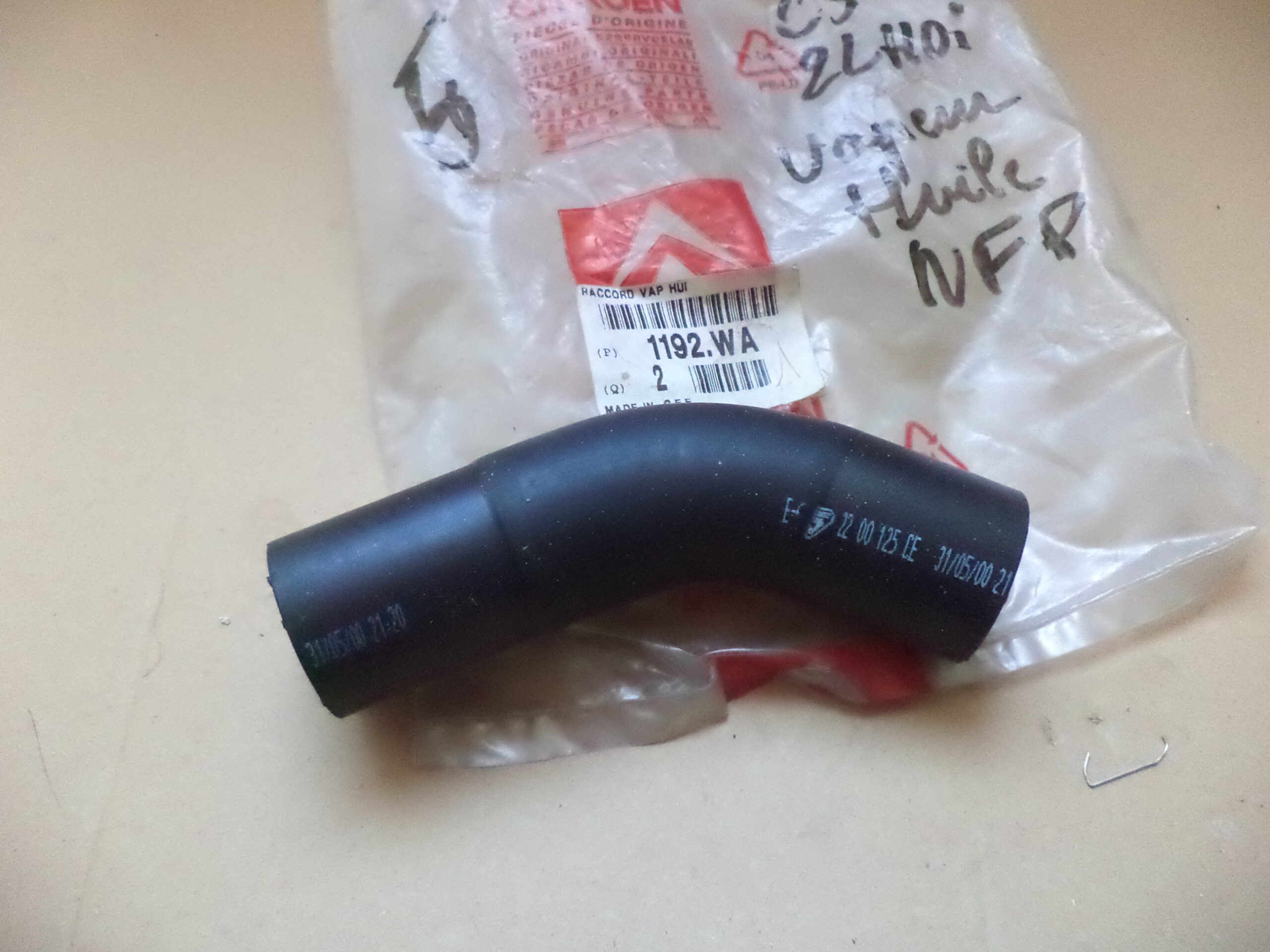 n°vch153 durite vapeur huile citroen C5 phase 1 1192wa neuve DPA86