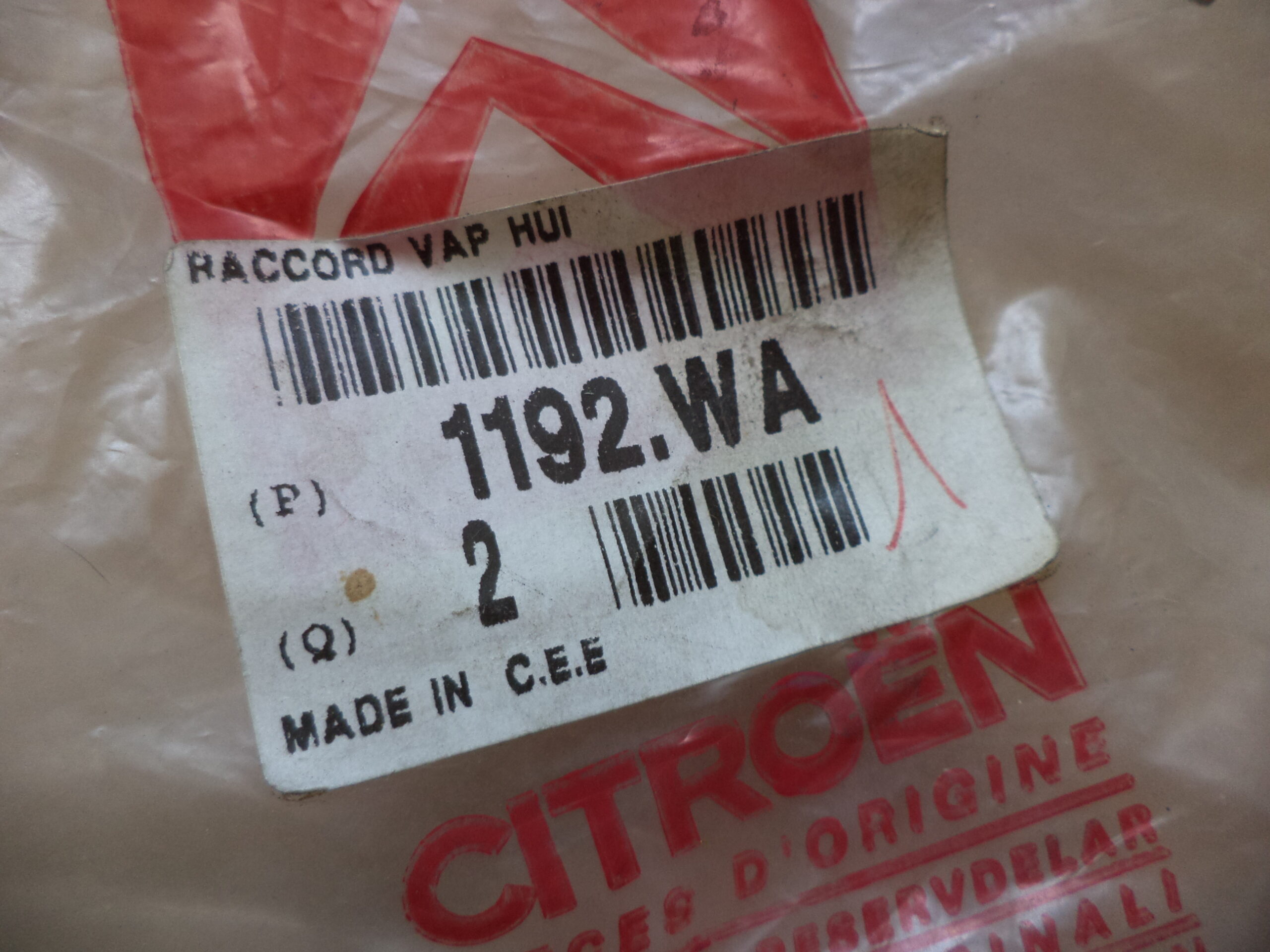 n°vch153 durite vapeur huile citroen C5 phase 1 1192wa neuve DPA86