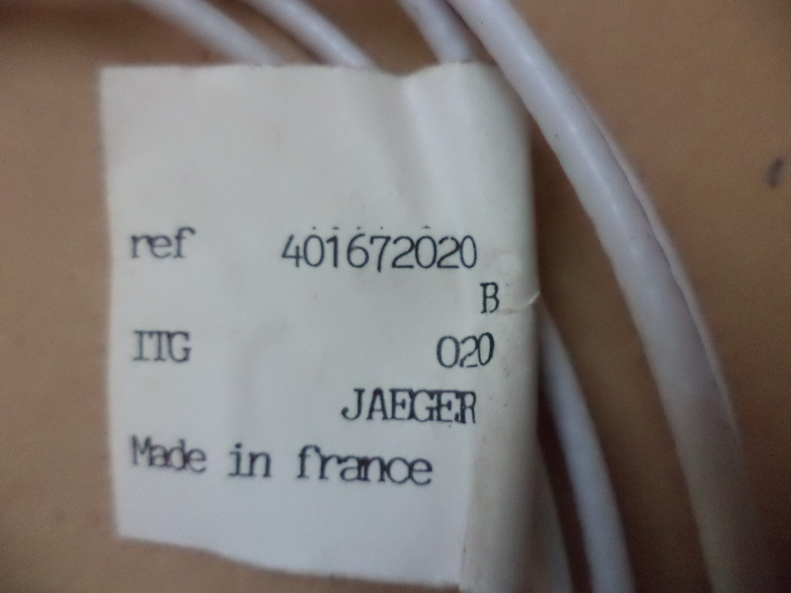 n°vch154 sonde FAP citroen 16282Q jaeger 401672020 neuf DPA86