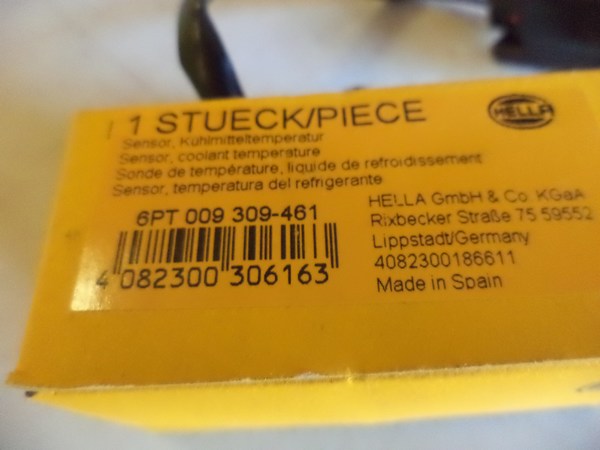 n°he741 sonde temperature volvo S40 V40 V70 C70 S70 S60 S80 xc90 6pt009309461 hella neuve DPA86