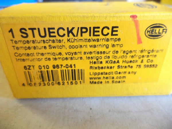 n°he747 Capteur Température citroen ax bx c15 peugeot 205 309 405 505 6zt010967041 hella neuf DPA86