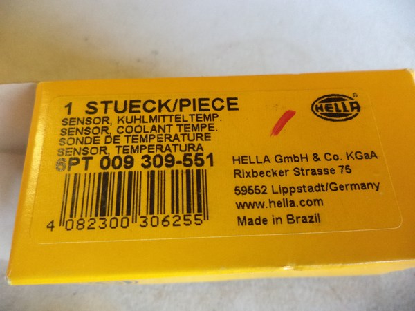 n°he751 Sonde de température RENAULT clio kangoo megane avantime espace 6pt009309551 hella neuf DPA86