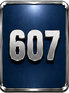 607