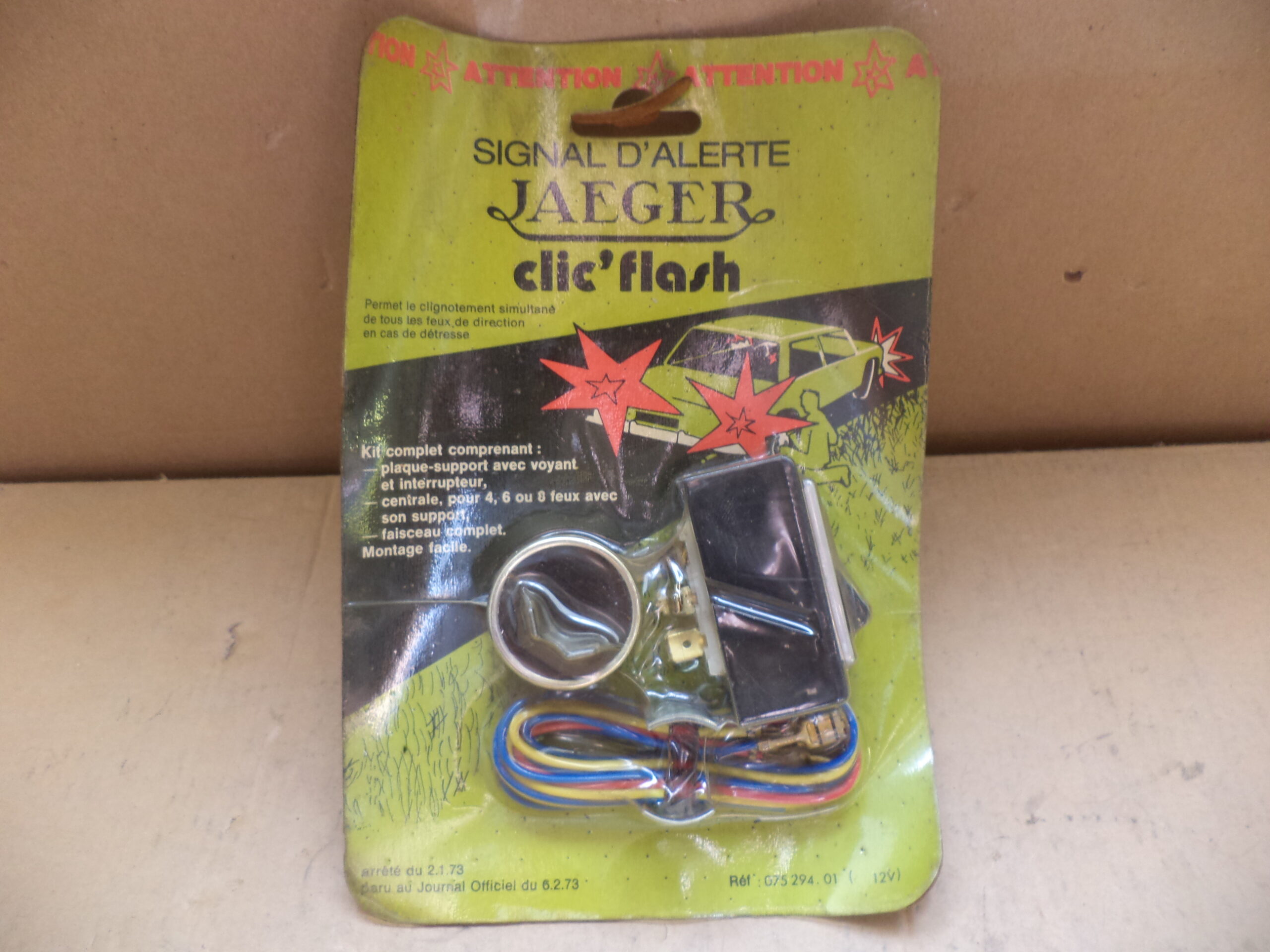 n°mc15 kit warning 12V jaeger signal feux detresse universel rouge neuf DPA86
