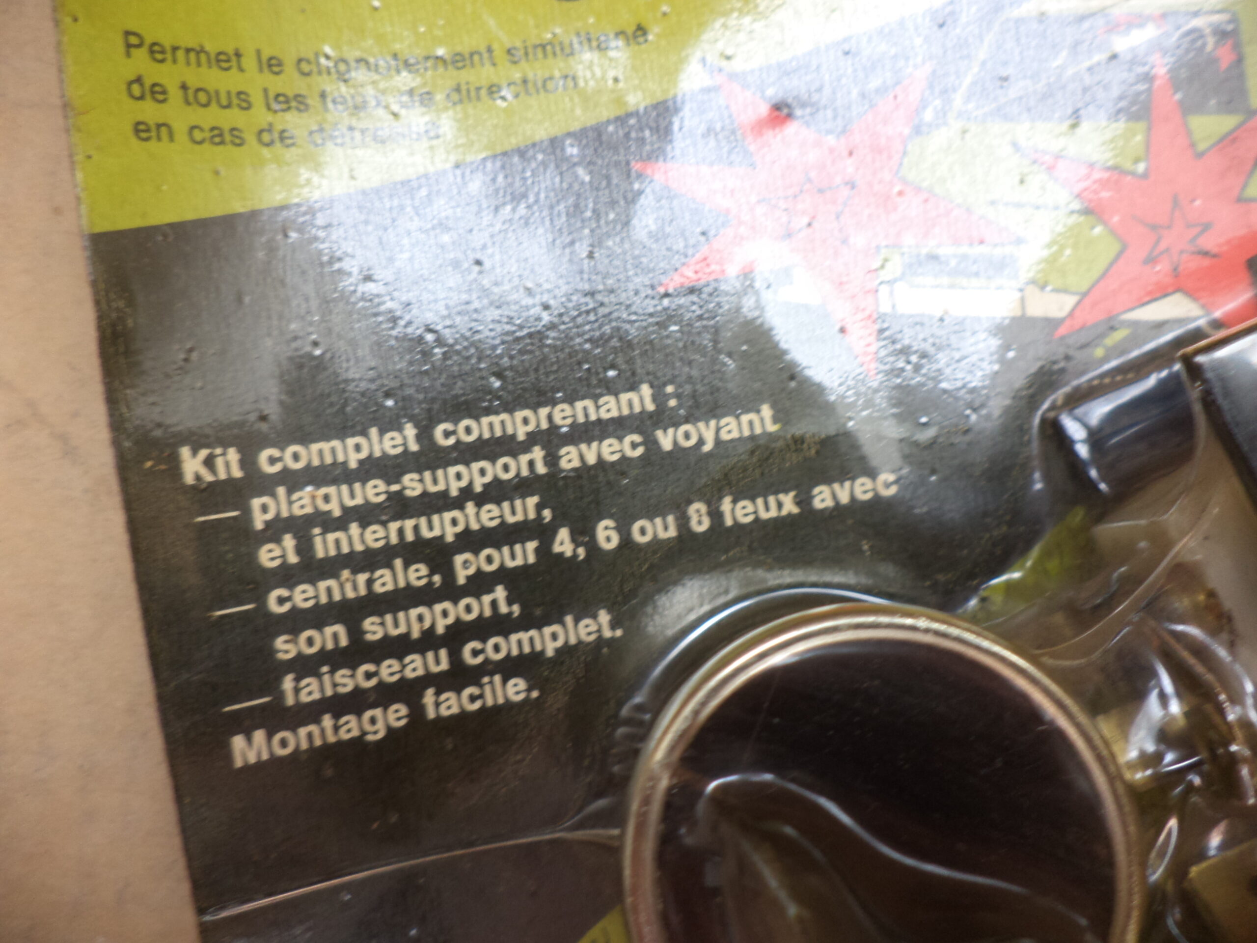 n°mc5 kit warning 12V jaeger signal feux detresse universel 07529401 neuf DPA86