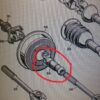 n°mc8 demi arbre cardan citroen 2cv dyane A3725A origine citroen neuf DPA86