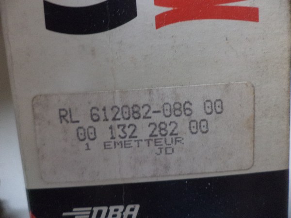 n°cf21 emetteur embrayage simca bagheera 1100 612082 bendix neuf DPA86