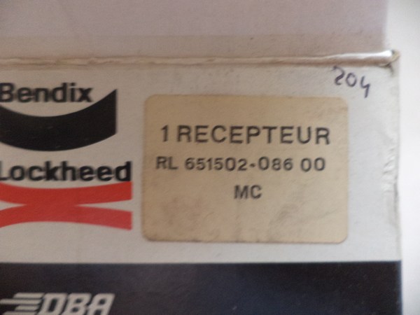 n°cf34 recepteur embrayage peugeot 204 304 bendix 651502 511502B 208602 neuf DPA86