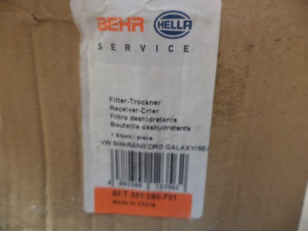 n°he614 Filtre déshydrateur climatisation galaxy alhambra sharan 8ft351195751 hella neuf DPA86