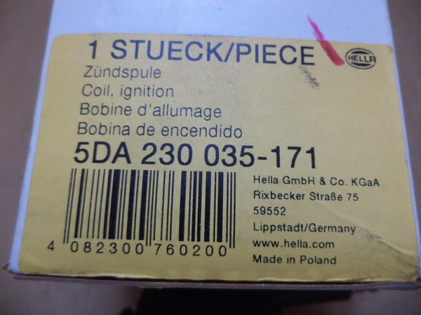 n°he627 bobine allumage JEEP wrangler cherokee 5da230035171 hella neuve DPA86