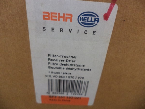 n°he628 Filtre déshydrateur climatisation volvo 850 v70 c70 xc70 hella neuf 8ft351192021 DPA86