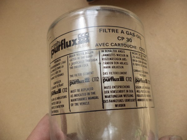 n°mc29 cuve filtre gazoil peugeot 204 304 404 504 j7 191111 purflux neuve DPA86