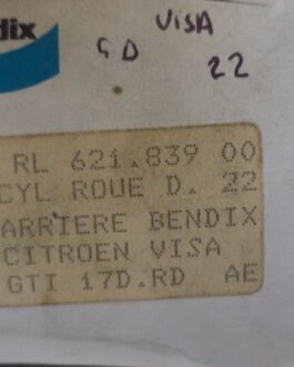 n°cf70 2x cylindre roue citroen Citroen visa GTI bendix 621839 neuf 211839B DPA86