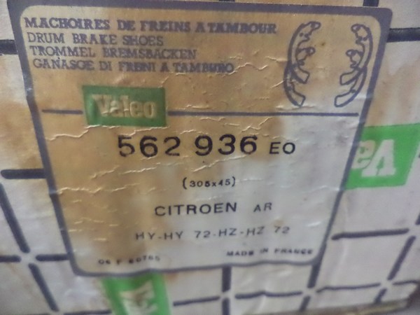 n°cf79 jeu garniture frein arriere Citroen HY valeo 562936EO neuve DPA86