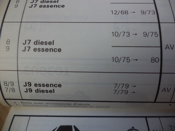 n°cf80 jeu garniture frein arriere Peugeot J7 J9 valeo 562418WO neuve n°cf80 jeu garniture frein arriere Peugeot J7 J9 valeo 562418WO neuve DPA86