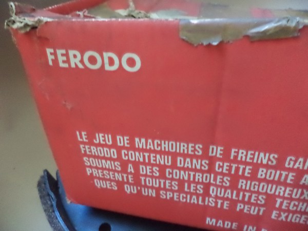 n°cf81 jeu garniture frein avant Renault estafette ferodo 110575L neuve DPA86