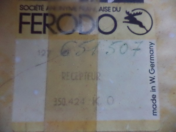 n°cf86 recepteur embrayage Peugeot 204 304 ferodo 350424 651507 neuf DPA86