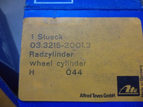 n°cf88 2x cylindre roue Opel manta A Ascona A / B ATE 03321520013 neuf DPA86